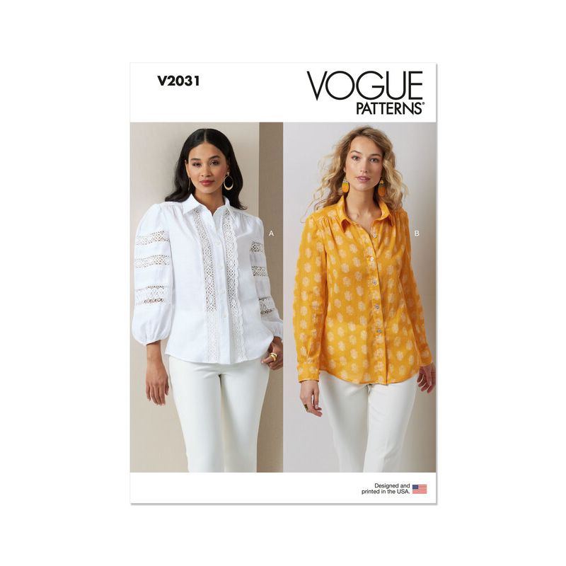 Patron Vogue 2031 H5 - Chemisiers