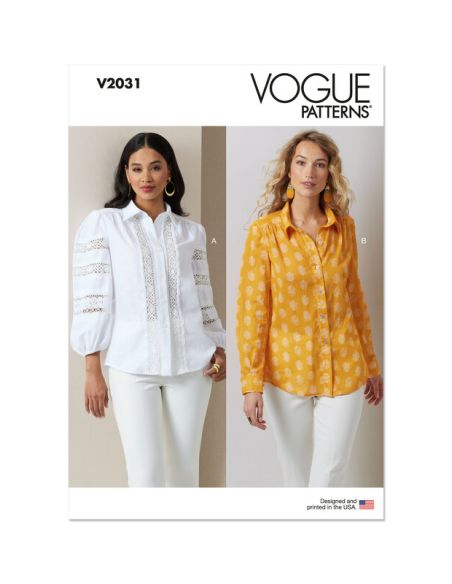 Patron Vogue 2031 H5 - Chemisiers