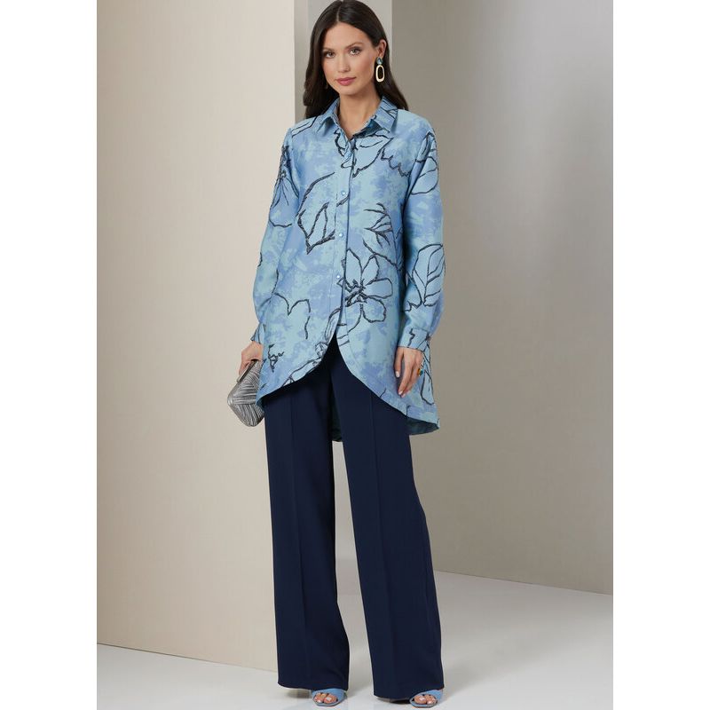 Patron Vogue 2037 B5 - Chemise, crop top et pantalon