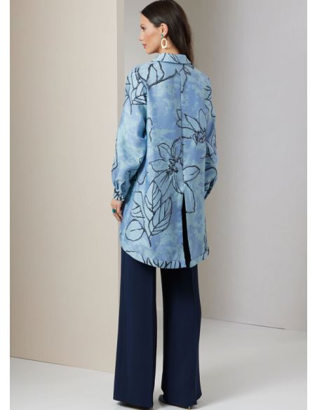 Patron Vogue 2037 B5 - Chemise, crop top et pantalon