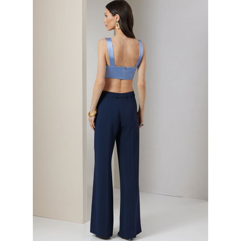 Patron Vogue 2037 B5 - Chemise, crop top et pantalon