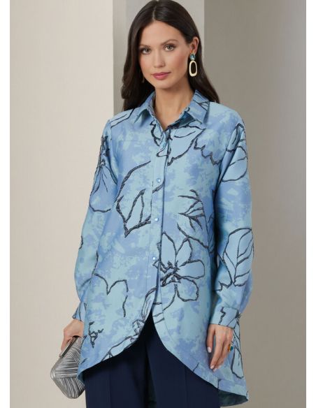 Patron Vogue 2037 B5 - Chemise, crop top et pantalon