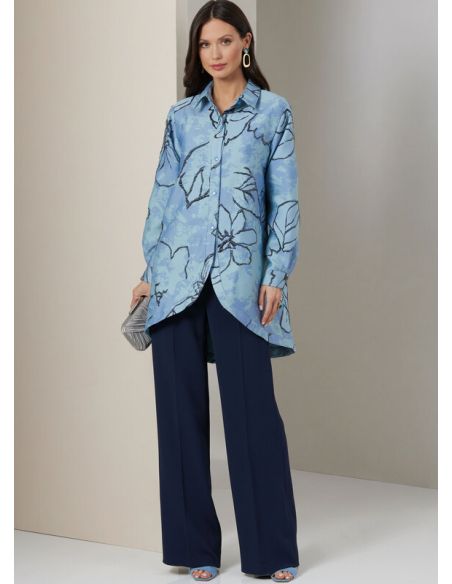 Patron Vogue 2037 B5 - Chemise, crop top et pantalon