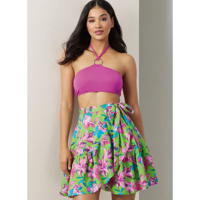 Patron Vogue 2038 A - Bikini et paréo