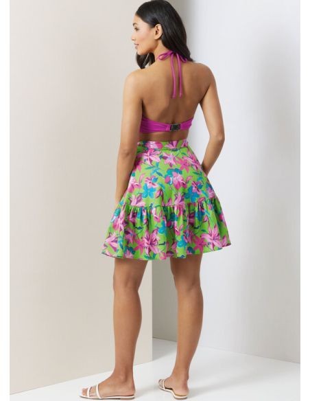 Patron Vogue 2038 A - Bikini et paréo