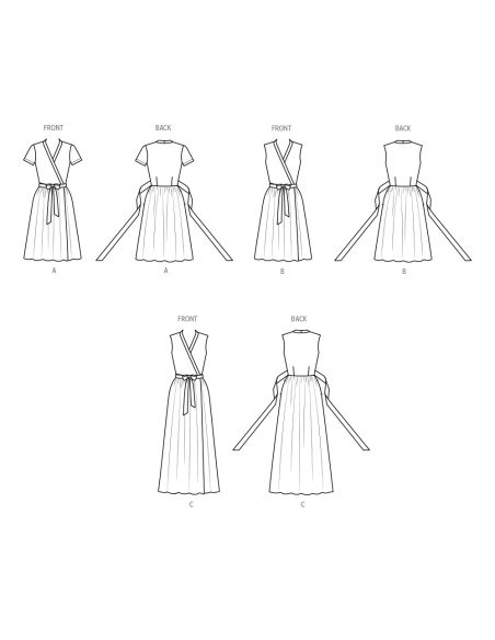 Patron Vogue 2040 H5 - Robe portefeuille