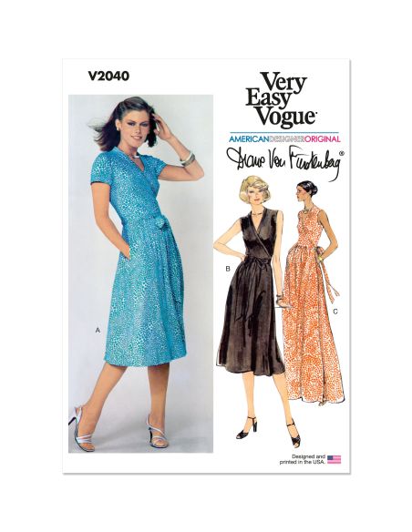 Patron Vogue 2040 H5 - Robe portefeuille