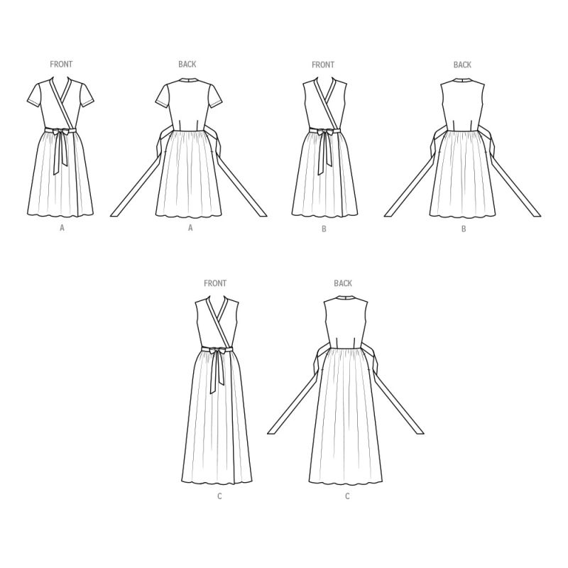 Patron Vogue 2040 H5 - Robe portefeuille