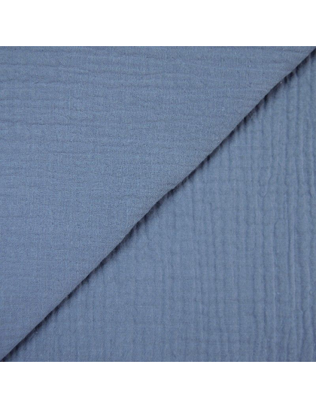 Double gaze 100% coton - Jean