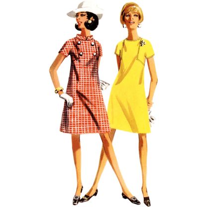 Patron Butterick 6990/K5 - Robe une pièce Vintage Butterick des années 1960 2