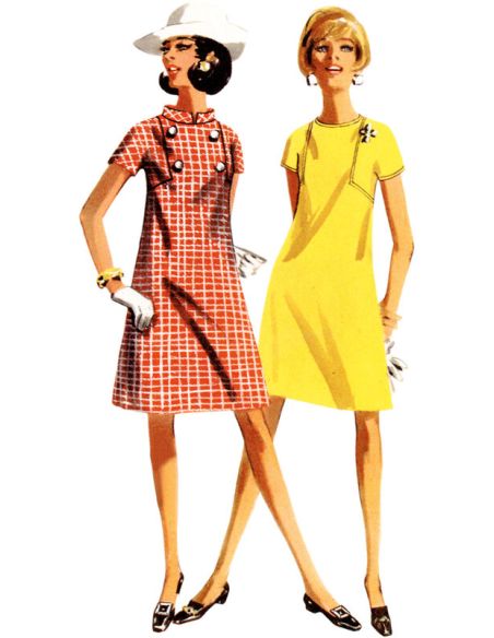 Patron Butterick 6990/K5 - Robe une pièce Vintage Butterick des années 1960