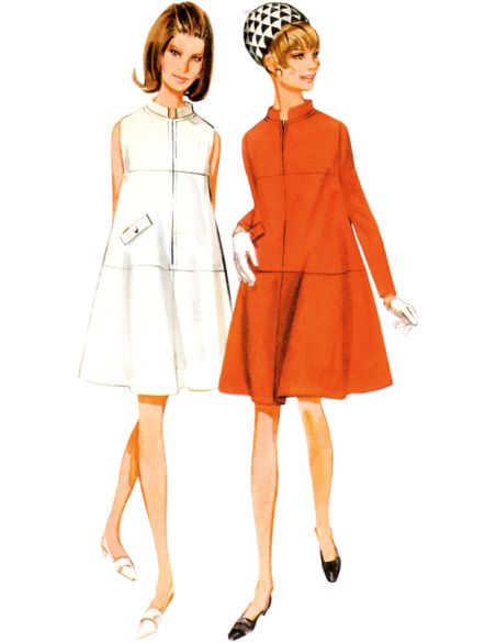 Patron Butterick 6991/K5 - Robe une pièce Vintage Butterick des années 1960