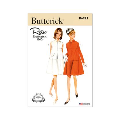 Patron Butterick 6991/K5 - Robe une pièce Vintage Butterick des années 1960