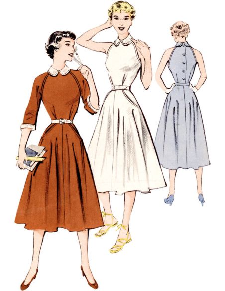 Patron Butterick 6992/D5 - Robe vintage des années 1950