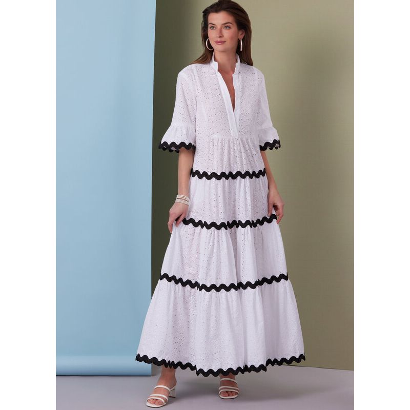 Patron Butterick 6993/K5 - Robes amples avec col montant