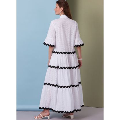 Patron Butterick 6993/K5 - Robes amples avec col montant 2