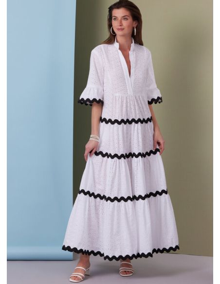 Patron Butterick 6993/K5 - Robes amples avec col montant