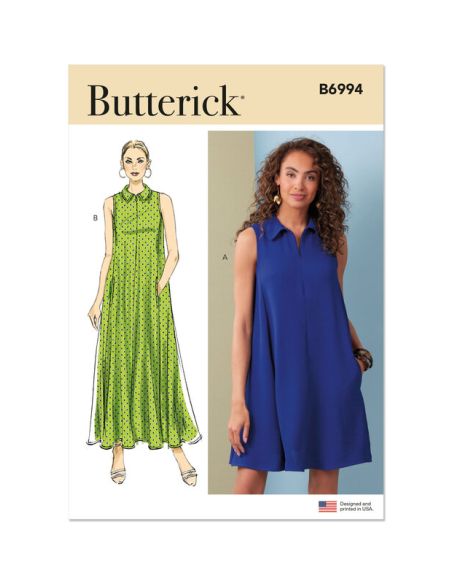 Patron Butterick 6994/H5 - Robe ample