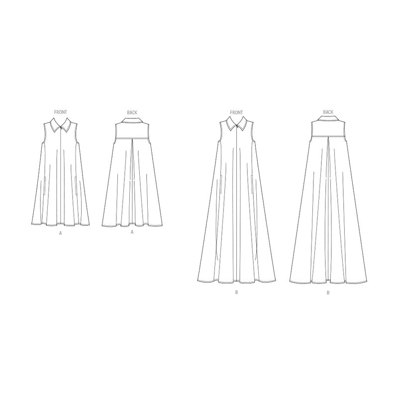 Patron Butterick 6994/H5 - Robe ample