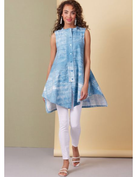 Patron Butterick 6995/K5 - Hauts à pied de col