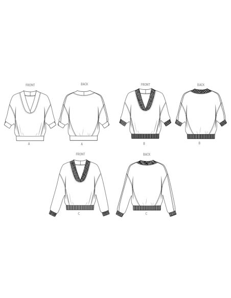 Patron Butterick 6996/K5 - Hauts amples