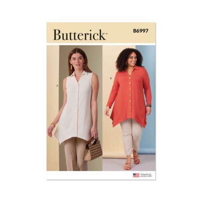 Patron Butterick 6997/AA - Hauts moulants en maille