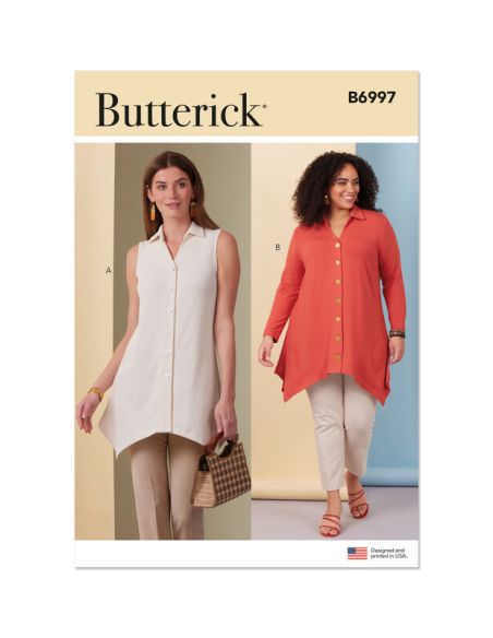 Patron Butterick 6997/AA - Hauts moulants en maille