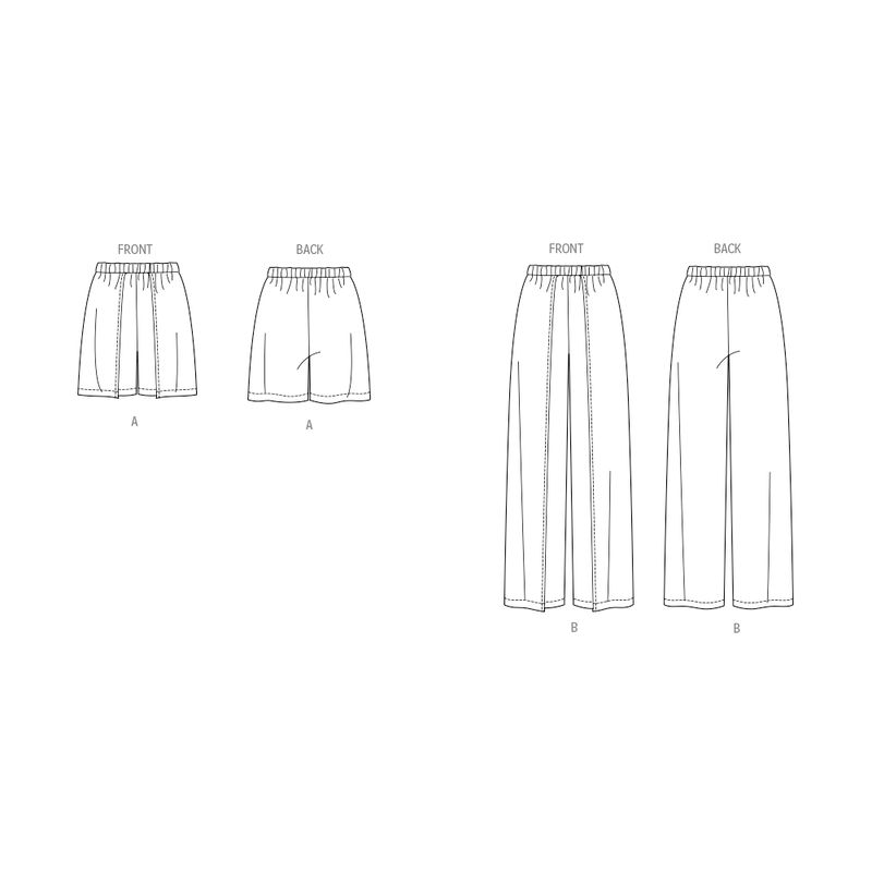Patron Butterick 7000/K5 - Short ou pantalon
