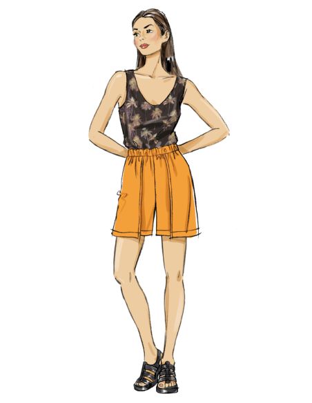 Patron Butterick 7000/K5 - Short ou pantalon