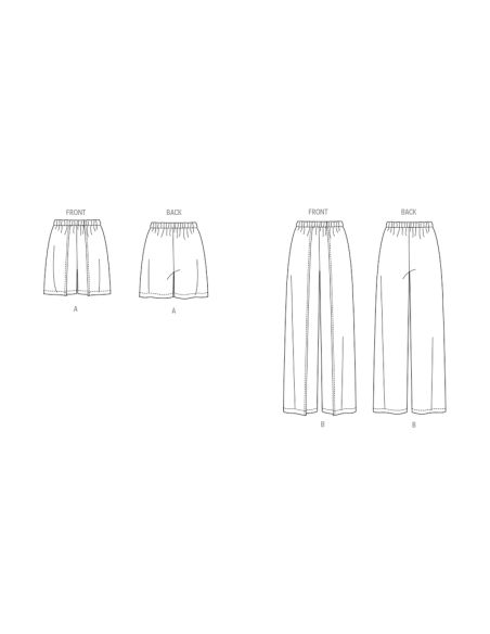 Patron Butterick 7000/K5 - Short ou pantalon