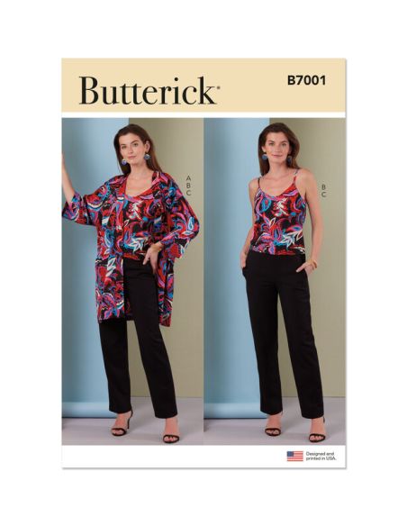 Patron Butterick 7001/H5 - Veste ample