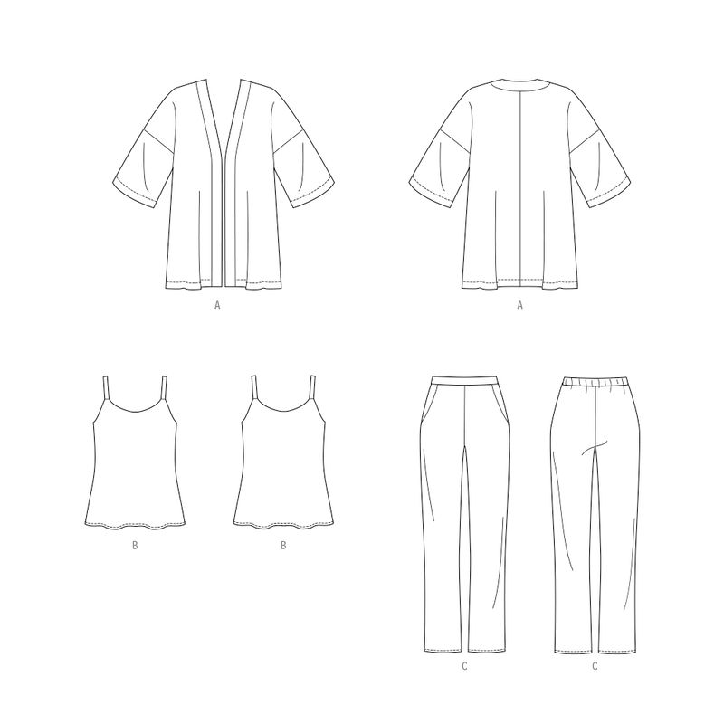 Patron Butterick 7001/H5 - Veste ample