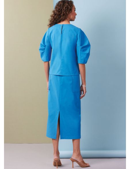 Patron Butterick 7002/AA - Haut, jupe et pantalon