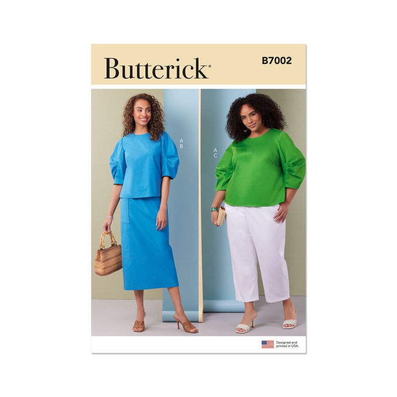 Patron Butterick 7002/AA - Haut, jupe et pantalon