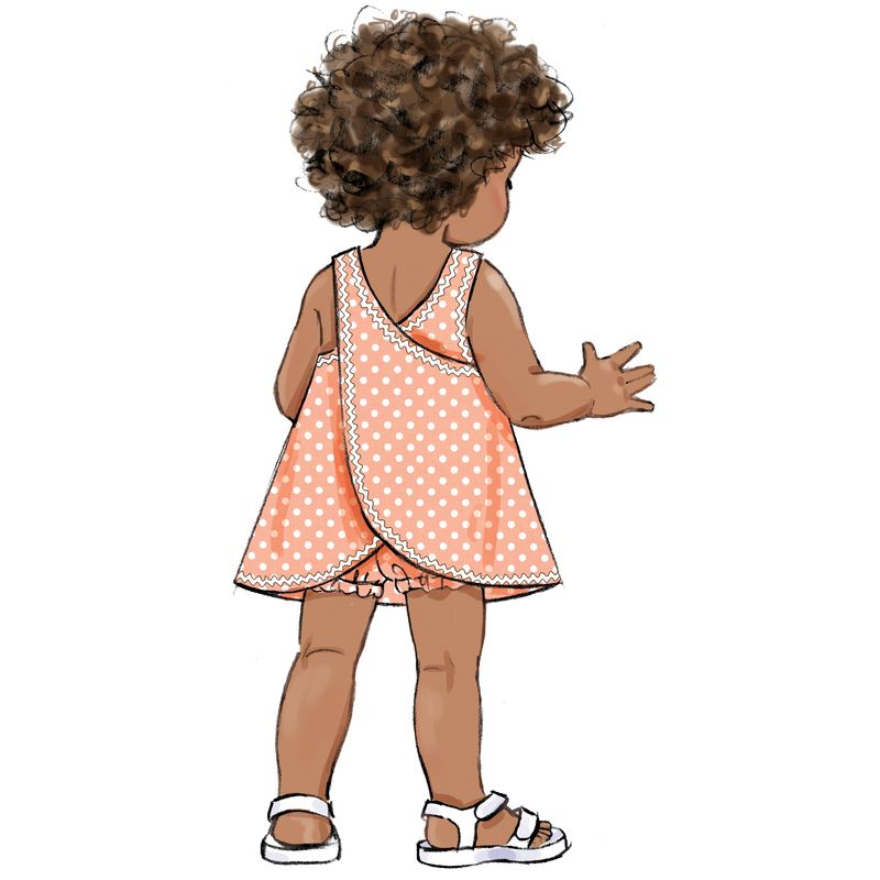Patron Butterick 7003/A - Robes et culottes pour tout-petits