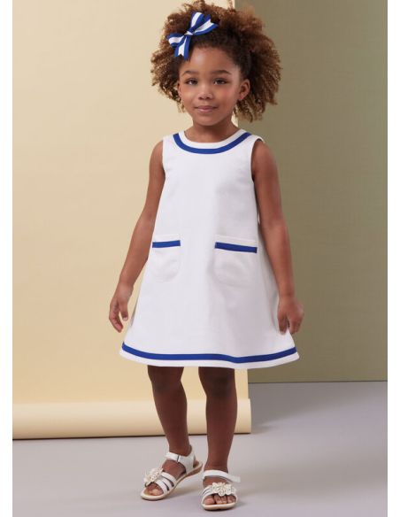 Patron Butterick 7003/A - Robes et culottes pour tout-petits