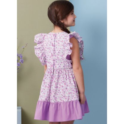 Patron Butterick 7004/A - Robes, haut, shorts et pantalons pour enfants 2
