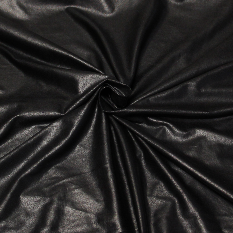 Tissu legging - Effet marbré noir