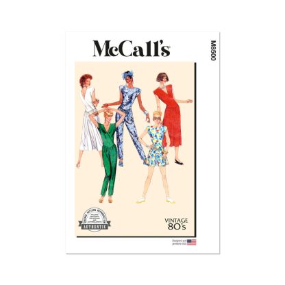 Patron McCall's 8500.H5 - Robe et combinaison