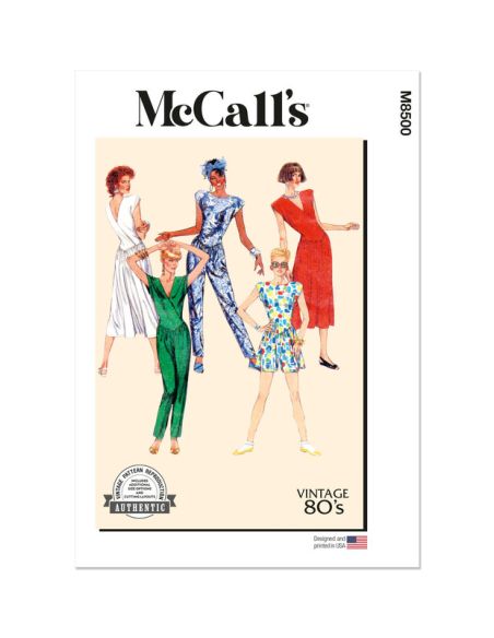 Patron McCall's 8500.H5 - Robe et combinaison