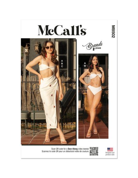 Patron McCall's 8502.D5 -Bikini et jupe
