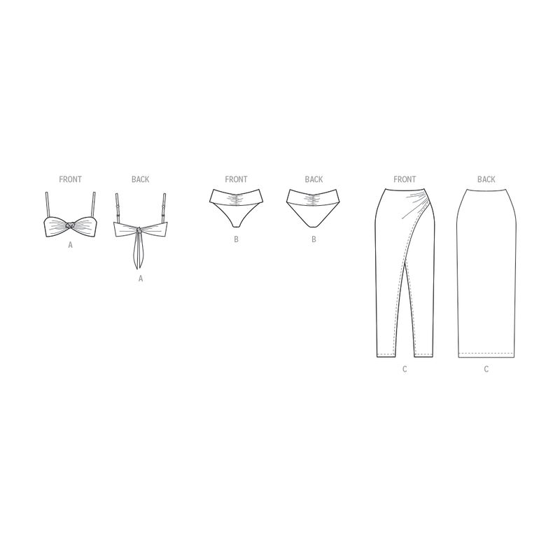Patron McCall's 8502.D5 -Bikini et jupe