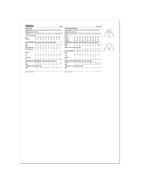 Patron McCall's 8504.K5 - Veste