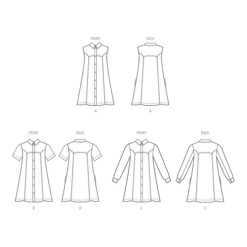 Patron McCall's 8508.K5 - Robe à variations de manches