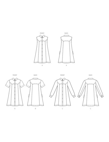 Patron McCall's 8508.K5 - Robe à variations de manches