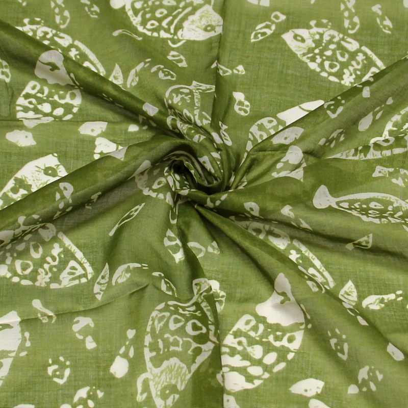 Paréo - Poisson fond vert