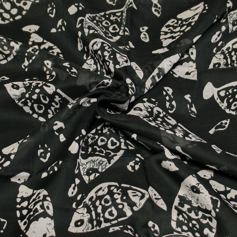 Paréo - Poisson fond noir