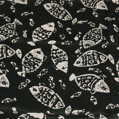 Paréo - Poisson fond noir