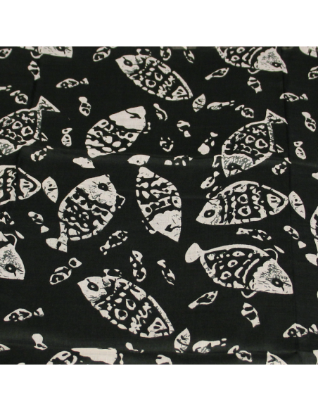 Paréo - Poisson fond noir