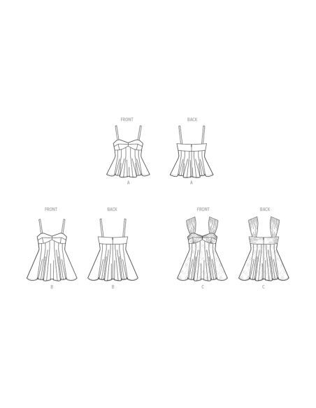 Patron McCall's 8509.H5 - Tops à basque